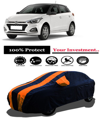 Amexride Car Cover For Hyundai Elite i20 Sportz Plus CVT Petrol (With Mirror Pockets)(Orange)