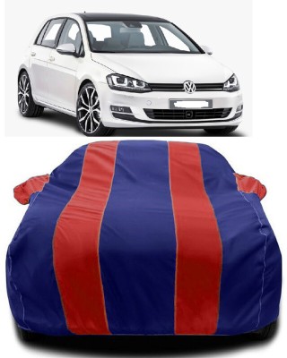 Autoprime Car Cover For Volkswagen Golf 1.2 TSi (With Mirror Pockets)(Red, Blue)