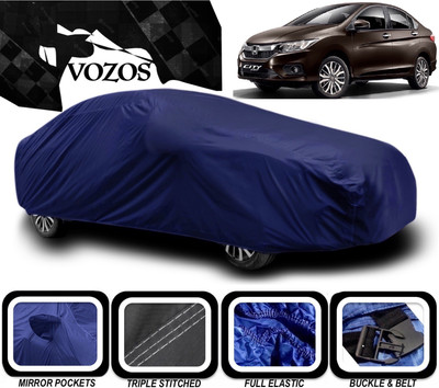 VOZOS Car Cover For Honda City ZX (With Mirror Pockets)(Blue)