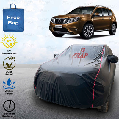 Frap Car Cover For Nissan Terrano (With Mirror Pockets)(Black, Red)