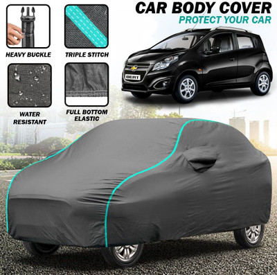 Ng Group Car Cover For Chevrolet Beat(Grey, Blue)