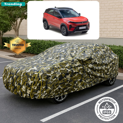 PAGORA Car Cover For Tata Nexon (With Mirror Pockets)(Multicolor)