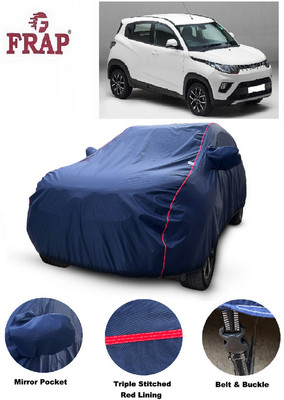 Frap Car Cover For Mahindra KUV100 (With Mirror Pockets)(Blue)