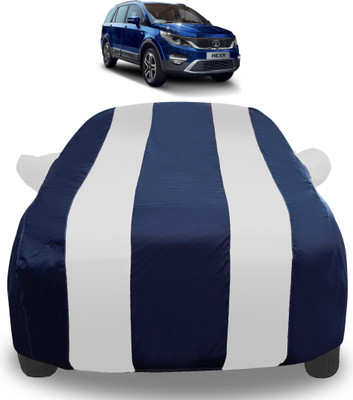 Auto Hub Car Cover For Tata Hexa(White, Blue)