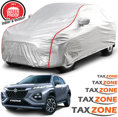 TAXZONE Car Cover For Maruti, Maruti Suzuki Fronx (With Mirror Pockets)(Silver, For 2023, 2024 Models)