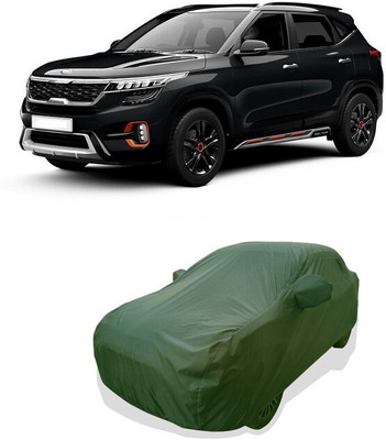 Tricway Car Cover For Kia Seltos HTX 1.5 (With Mirror Pockets)(Green)