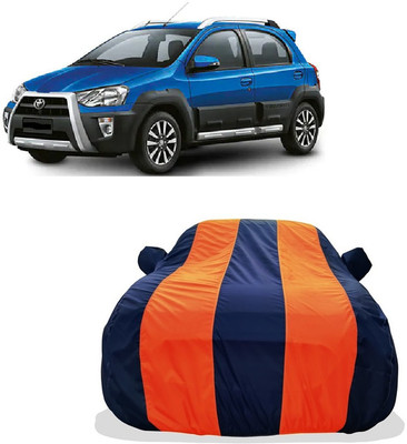 Tricway Car Cover For Toyota Etios Cross 1.4L GD (With Mirror Pockets)(Orange)