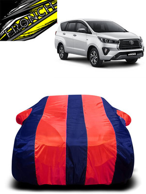 FRONCH Car Cover For Toyota Innova Crysta (With Mirror Pockets)(Red, Blue)