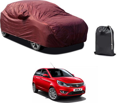 GOSHIV-car and bike accessories Car Cover For Tata Bolt (With Mirror Pockets)(Maroon)