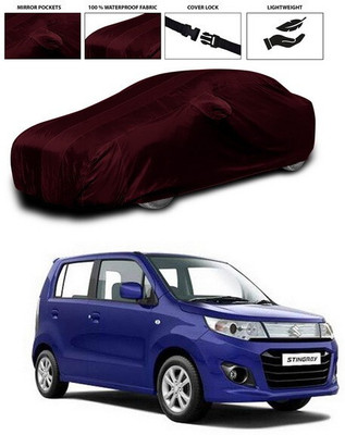 ANTHUB Car Cover For Maruti Suzuki WagonR Stingray (With Mirror Pockets)(Maroon, For 2020, 2021, 2022, 2023, 2024 Models)