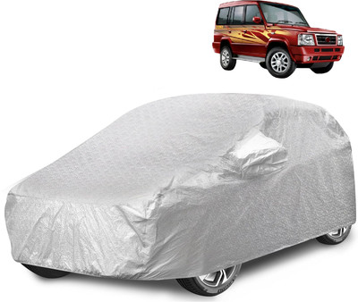 Caronix Car Cover For Tata Sumo Gold (With Mirror Pockets)(Silver)