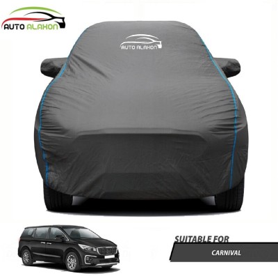 AUTO ALAXON Car Cover For Kia Carnival (With Mirror Pockets)(Black)