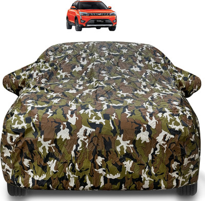 Auto Hub Car Cover For Mahindra XUV 300 (With Mirror Pockets)(Brown)