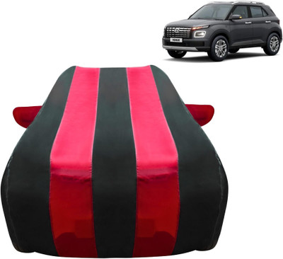 vyas Car Cover For Hyundai Venue (With Mirror Pockets)(Red, Black, For 2019, 2020, 2021, 2022, 2023, 2024 Models)