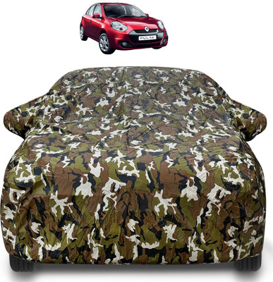 Auto Hub Car Cover For Renault Pulse (With Mirror Pockets)(Brown)