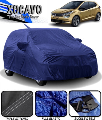 XOCAVO Car Cover For Tata Altroz (With Mirror Pockets)(Blue)