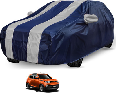 Auto Hub Car Cover For Mahindra KUV100 (Without Mirror Pockets)(Black, Grey)