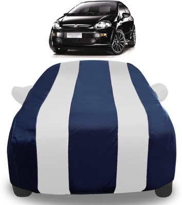 Auto Hub Car Cover For Fiat Punto Evo (With Mirror Pockets)(Silver)