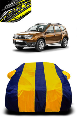 FRONCH Car Cover For Renault Duster (With Mirror Pockets)(Yellow, Blue)