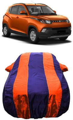 Wegather Car Cover For Mahindra KUV100 NXT G80 K4 Plus 5Str Petrol (With Mirror Pockets)(Orange)