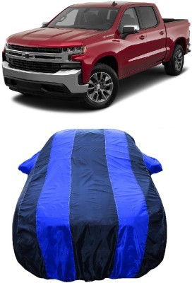 Wegather Car Cover For Chevrolet Silverado 5.0L (With Mirror Pockets)(Blue)