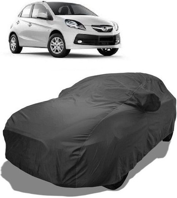 QLAX Car Cover For Maruti Brio VX O (With Mirror Pockets)(Grey)