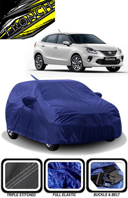 FRONCH Car Cover For Toyota Glanza G (With Mirror Pockets)(Blue)
