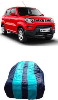 ATBROTHERS Car Cover For Maruti Suzuki S-Presso Lxi (Without Mirror Pockets)(Blue, Multicolor)