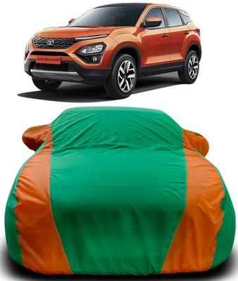 AMVISH Car Cover For Tata H7X (With Mirror Pockets)(Green, Orange)