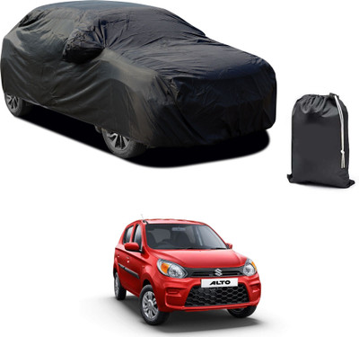 PAGORA Car Cover For Maruti Suzuki Alto K10 (With Mirror Pockets)(Black)