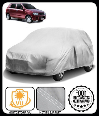 QLAX Car Cover For Maruti Alto (Without Mirror Pockets)(Silver)