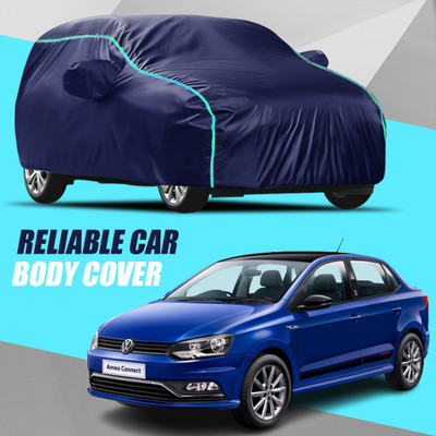 S Shine Max Car Cover For Volkswagen Ameo (With Mirror Pockets)(Multicolor)