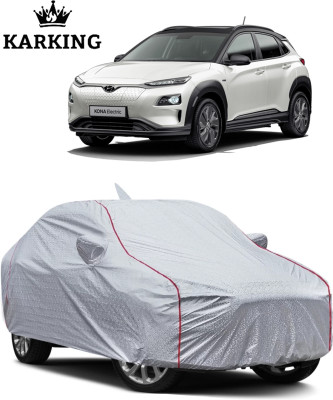 KARKING Car Cover For Hyundai Kona (With Mirror Pockets)(Silver)