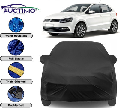 AUCTIMO Car Cover For Volkswagen Polo GT (With Mirror Pockets)(Black)