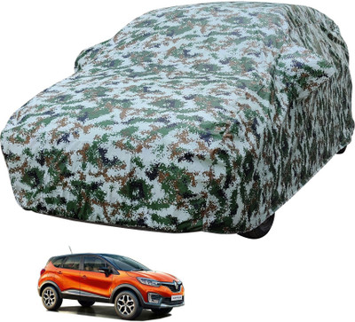 Auto Hub Car Cover For Renault Captur (With Mirror Pockets)(Multicolor)