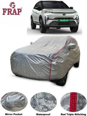 Frap Car Cover For Tata Nexon, Nexon EV, Nexon Facelift (With Mirror Pockets)(Silver, For 2023 Models)