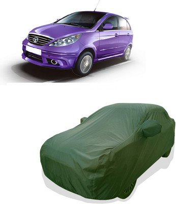 Tricway Car Cover For Tata Indica D90 (With Mirror Pockets)(Green)