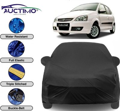 AUCTIMO Car Cover For Tata Indica V2 (With Mirror Pockets)(Multicolor)