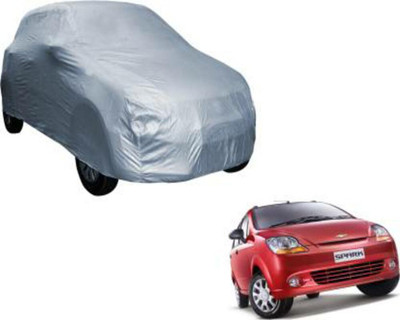 HMS Car Cover For Chevrolet Spark, Spark (Without Mirror Pockets)(Silver)