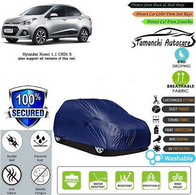 Tamanchi Autocare Car Cover For Hyundai Xcent 1.1 CRDi S(Blue)