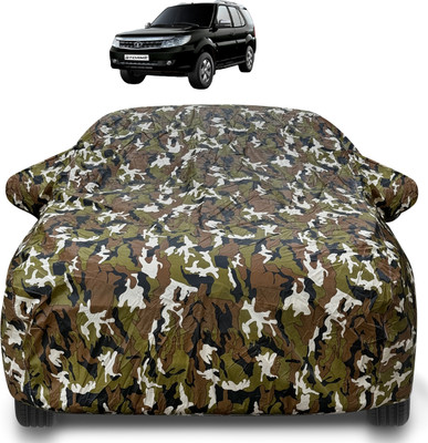 MOCKHE Car Cover For Tata Safari Storme (With Mirror Pockets)(Brown)