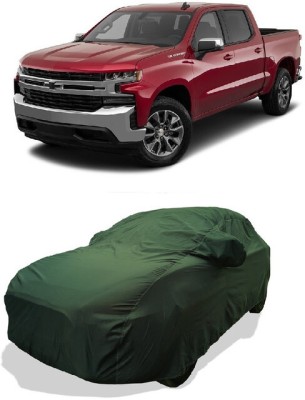 Coxtor Car Cover For Chevrolet Silverado 5.0L (With Mirror Pockets)(Green)