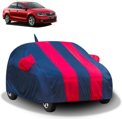 FABTEC Car Cover For Skoda Rapid (With Mirror Pockets)(Blue, Red, For 2012, 2013, 2014, 2015, 2016, 2017, 2018, 2019, 2020, 2021, 2022, 2023 Models)