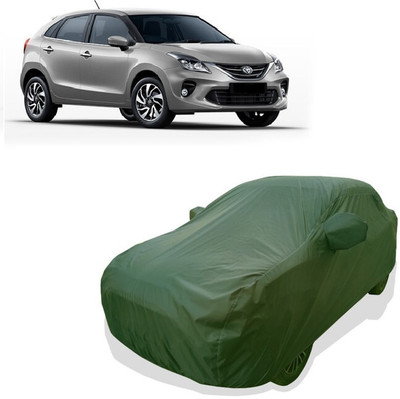 Tricway Car Cover For Toyota Glanza V CVT (With Mirror Pockets)(Green)