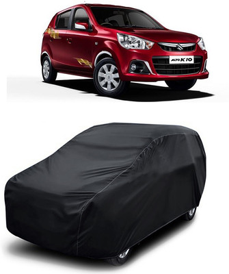 MoTRoX Car Cover For Maruti Suzuki Alto K10 (Without Mirror Pockets)(Black)