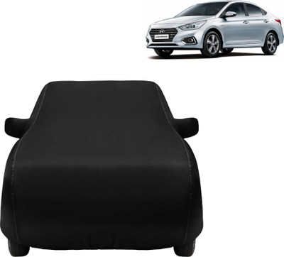 vyas Car Cover For Hyundai Verna Fluidic DTHR (With Mirror Pockets)(Black, For 2011, 2012, 2013, 2014, 2015 Models)