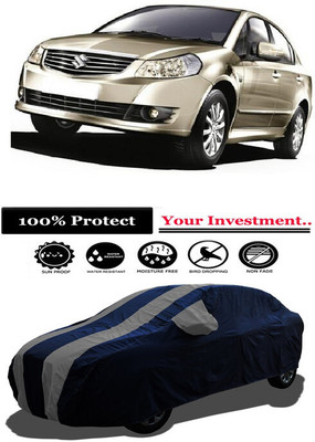 Amexride Car Cover For Maruti Suzuki SX4 1.2L (D) (With Mirror Pockets)(Grey)