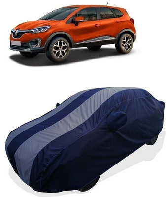 Coxtor Car Cover For Renault Captur RXE Petrol (With Mirror Pockets)(Grey)