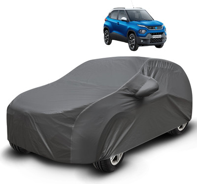 Auto Hub Car Cover For Tata Punch (With Mirror Pockets)(Grey)