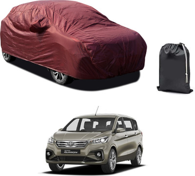CODOKI Car Cover For Toyota Universal For Car (With Mirror Pockets)(Maroon)